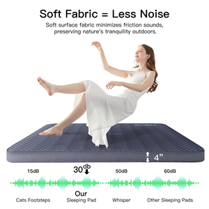 Matelas pneumatique automatique épaissi doux de haute qualité Portable pliable 3D Rectangle coussin de couchage <span class=keywords><strong>Camping</strong></span> confortable - Product Image 4