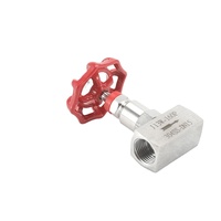 Válvula de Aguja de Acero Inoxidable SS316 Resistente a la Corrosión Yaosheng J13W-PN64-SS316 DN6-DN25 con Rosca Hembra para Control Manual de Flujo