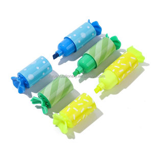 6 सिंक्रोटेड रंग और खुशबू कैंडी थीम मिनी हाइलाइटर्स - Product Image 3