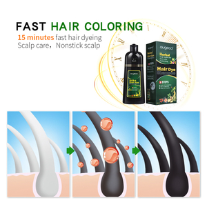 Augeas fábrica a base de hierbas natural BlackEN tinte champú mágico rápido 3 en 1 cubierta gris blanco color permanente champú <span class=keywords><strong>para</strong></span> tinte de cabello negro - Product Image 5