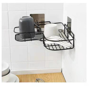 Rak penyimpanan Toilet, rak pengatur sudut kamar mandi terpasang di dinding, rak penyimpanan Toilet bebas lubang - Product Image 6