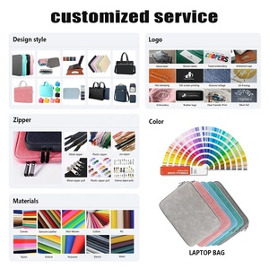Étui de transport pour <span class=keywords><strong>ordinateur</strong></span> portable en cuir PU fin imperméable avec logo personnalisé, 13, <span class=keywords><strong>14</strong></span>, 15 <span class=keywords><strong>pouces</strong></span>, avec support et tapis de souris pour Macbook - Product Image 3