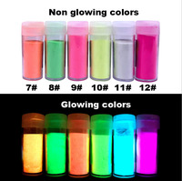 Poudre fluorescente pour vernis à ongles bracelet en silicium, colorée, haute luminosité, brillent dans la nuit, ml, vente en gros