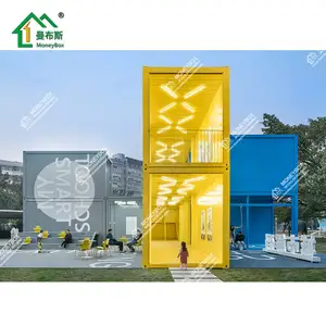 Eco friendly contenitore prefabbricato modulare 2 piani moderne case minuscole per la vendita
