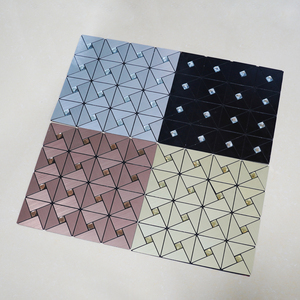 Impermeável 3D alumínio mosaico parede telha decoração adesivos auto-adesivo para exterior Villa paredes estilo asiático Design - Product Image 1