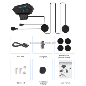 <span class=keywords><strong>Moto</strong></span> accessoires Livraison BT V4.2 Sans Fil Écouteur Mains Libres Haut-Parleur Avec Microphone <span class=keywords><strong>pour</strong></span> <span class=keywords><strong>Casque</strong></span> - Product Image 4