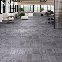 Moderne Büro-Teppichfliesen 50x50cm Quadratisch Feuerhemmende Nylonfaser-Teppichfliesen für Gewerbeprojekte