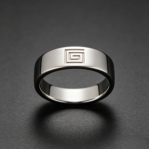 Anneaux en métal usinés sur mesure OEM, service de gravure personnalisée, vente en gros d'anneaux de mariage personnalisés pour couples - Product Image 2