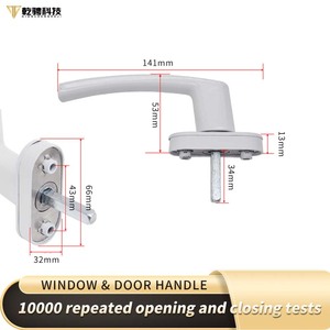 Bền Chống Ăn Mòn Phổ Nhôm Hợp Kim Cửa Sổ Tay Quay Xử Lý Hiện Đại Trục Vuông Cho Phòng Ngủ Cửa Sổ Mái Hiên - Product Image 3