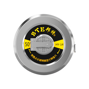 Bte Portable Stainless Steel Round Tape Measure 50M Automatic Reel Engineering <b>Measuring</b> <b>Tool</b> Hy-14 - Product Image 1