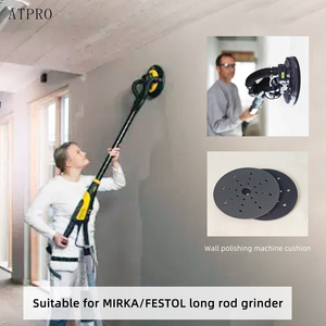 1PCS Almohadilla Protectora de 9 Pulgadas (225mm) Compatible con Lijadoras <span class=keywords><strong>MIRKA</strong></span>, para Lijado de Paredes, 3mm - Product Image 4