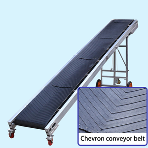 Dik Açılı Dikey Malzeme Kaldırma için Eğimli/Düzgün Çıkışlı Bantlı Konveyör - Product Image 2