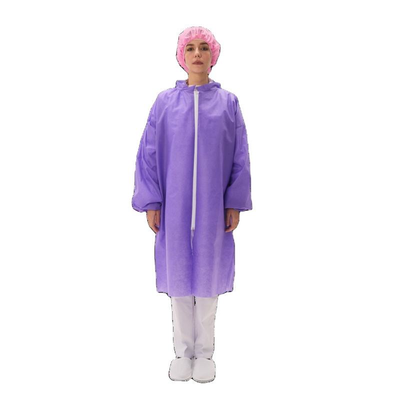Disposable Lavender Lab Coat Medicom SafeWear Disposable Lab Coat