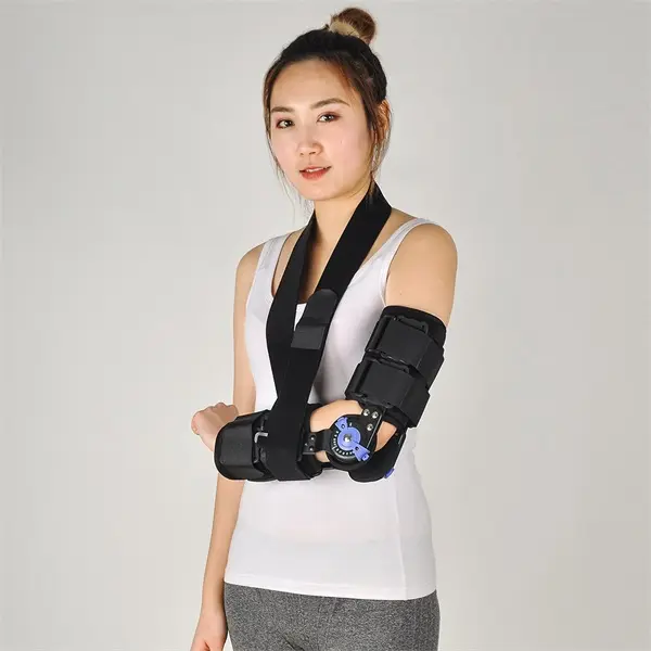 Soporte de fijación ortopédica de articulación de codo personalizado con mango Protector de fractura de brazo ajustable
