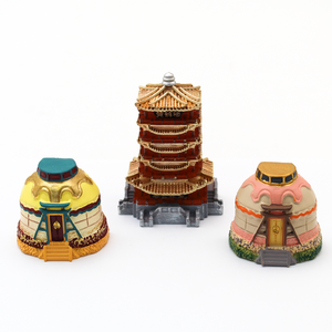 Aimants de réfrigérateur créatifs et personnalisés en forme de Tour du Grue Jaune, souvenirs touristiques, aimants de réfrigérateur 3D à LED - Product Image 2