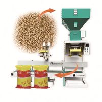 Machine d'emballage granulaire pour sacs de 10 kg et 25 kg de céréales, sucre, aliments pour volailles, aliments pour poulets de chair, vitamines pour poulets, grains de café