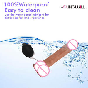 Realistischer Wassers prüh <span class=keywords><strong>dildo</strong></span> mit Saugnapf Penis massage Anal Plug Sexspielzeug für Erwachsene für Frauen Männer Paare - Product Image 3