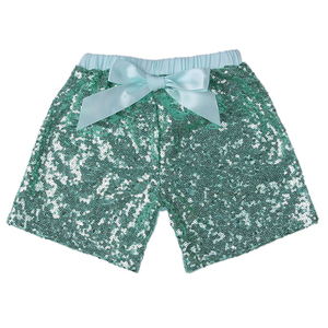 En stock - Shorts d'été pour filles avec sequins et nœud - Collection Boutique pour bébés - Product Image 3