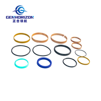 Kit de réparation et de révision de cylindre hydraulique de godet, ensemble de joints phénoliques, pièce de rechange pour révision de cylindre de chargeuse