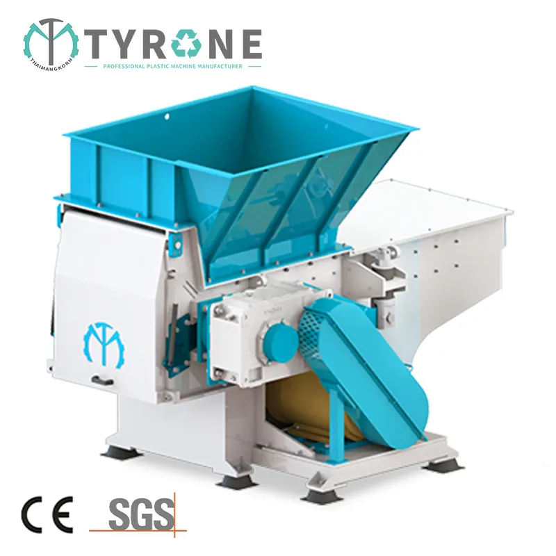 Industri-trituradora de un solo eje de alta resistencia, máquina de reciclaje de plástico, madera y vidrio, trituradora de un solo eje