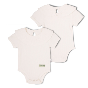 Combinaison bébé de haute qualité, rayures côtelées, jersey de coton tricoté, body bébé <span class=keywords><strong>fille</strong></span>, boutons pression, manches courtes, été - Product Image 2