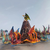 Prix d'usine Flying Dinosaur Kiddie Rides Amusement Park Facility Self-Control Dinosaur Rotating Ride à vendre