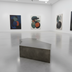 Mesa de Centro Moderna Irregular y Móvil, Estructura de Acero Inoxidable Resistente y Ecológica con Pintura en Aerosol, Muebles para Sala de Estar - Product Image 2