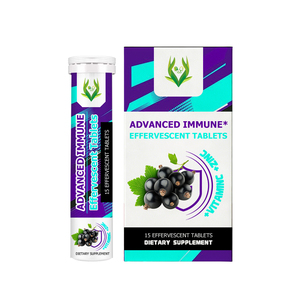 Tabletas Efervescentes Inmunitarias Avanzadas OEM ODM, Soporte Inmunitario Diario, Vitamina C, Zinc, Aptas para Vegetarianos - Product Image 1