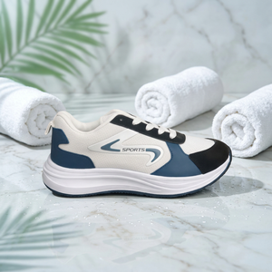 <b>Men</b> Breathable Mesh Workout Running <b>Shoes</b> Lace-up Toe Casual Walking Footwear Custom Logo - Product Image 5