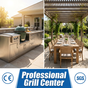 Équipement de cuisine extérieure <span class=keywords><strong>en</strong></span> acier inoxydable de qualité commerciale avec <span class=keywords><strong>grand</strong></span> espace de rangement, allumage automatique et conception multifonctionnelle - Product Image 5