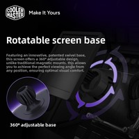 Refroidisseur liquide Coolermaster B360 LCD 360 pour ordinateur de bureau, radiateur de refroidissement par eau, LED ARGB 3/4 broches, design silencieux
