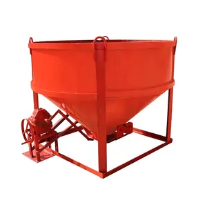 concrete mixer with hydraulic hopper