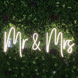 Mr e Mrs <span class=keywords><strong>Custom</strong></span> LED segno di luce al <span class=keywords><strong>Neon</strong></span> formato personalizzato acrilico illuminato decorazione della parete casa negozio all'aperto per la stanza - Product Image 1