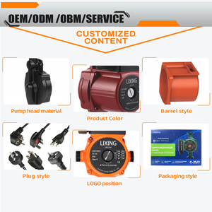 Pompa Penguat Sirkulasi Air Panas Rumah Tangga Tekanan Rendah Bertenaga Listrik Tahan Suhu Tinggi Motor Tembaga Proteksi IP44 - Product Image 5
