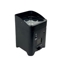 Projecteur LED matriciel sans fil 4x18W RGBWA+UV 6-en-1 sur batterie, étanche, pour scène, DMX512