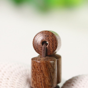 Pulsera de Madera de Sándalo Dorado con Cuentas de Barril de 7x9mm, Joyería Unisex para Uso Diario, Cuentas de Madera Coleccionables - Product Image 3