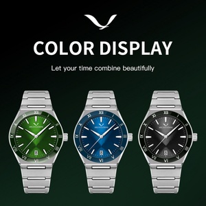Hot Selling Fashionable Men's Quartz <b>Watch</b> With Stainless Steel Dial Sapphire Crystal Mirror 50 Meter Waterproof - Product Image 5
