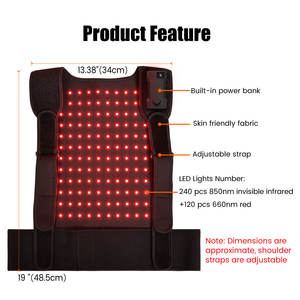 IDEARED ネットウェアラブルベストベルト RLB150 660nm 850nm 赤色光療法ベスト 全身痛緩和 ベルトラップ 全身用 - Product Image 3