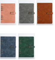 Bloc-notes A5 personnalisé avec couverture en papier cousue, 100 feuilles à points, boucle pour stylo et gravure de logo personnalisée