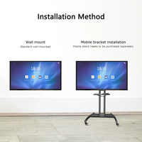 Vente directe d'usine, tableau blanc interactif intelligent à écran LCD haute définition de 55 pouces pour l'enseignement et les réunions