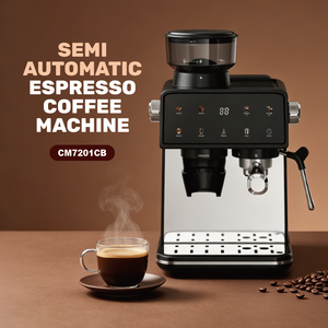 <span class=keywords><strong>Cafetera</strong></span> Espresso Profesional Eléctrica Inteligente <span class=keywords><strong>Semiautomática</strong></span> con Bomba de 20 Bares, Espumador de Leche, Portátil y Ecológica para el Hogar - Product Image 1