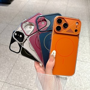 เคสโทรศัพท์มือถือแบบแม่เหล็กสีดั้งเดิมแบบด้าน สำหรับ iPhone 18 17 16 15 Pro Max พร้อมกรอบเลนส์กันกระแทก ฝาหลังแข็ง PC - Product Image 2