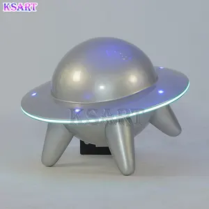 نموذج دعامة UFO مقلد ، نموذج صحن طائر UFO كبير مصنوع من الألياف الزجاجية