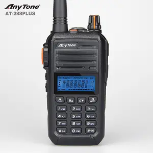 Anytone AT-288 בתוספת ארוך מרחק ווקי טוקי VHF 136-174Mhz 2 דרך רדיו עם CTCSS & DCS לקודד ולפענח