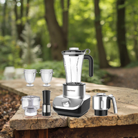 HappyPartner mélangeur multifonctionnel mélangeur 6-en-1 presse-agrumes mélangeur de jus mélangeur alimentaire presse-agrumes électrique broyeur smoothie maker