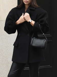<span class=keywords><strong>Blazer</strong></span> in Lana da Donna Elegante, Vestibilità Ampia <span class=keywords><strong>con</strong></span> Cintura, Giacca di Media Lunghezza, Cappotto Versatile Sofisticato per Ufficio - Product Image 5