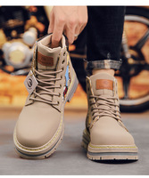 Mode transfrontalière bottes pour hommes nouvelles bottes courtes à grosse tête bottes rhubarbe