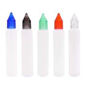 Botella de Plástico PE de 30 ml con Tapón de Rosca de PS y Punta de Gotero para Líquidos, Aceites, Adhesivos, Tintas y Pigmentos, Marca Ecannal - Product Image 1