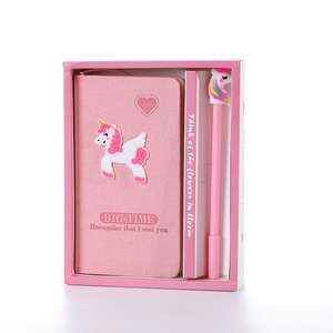 हॉट सेलिंग गुलाबी प्यारा कावायी ने नग्न पत्रिका डायरी बच्चों के लिए पेन सेट के साथ नोटबुक - Product Image 1