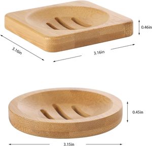 <span class=keywords><strong>Portasapone</strong></span> Quadrato in Legno con Custodia in Bambù, Vassoio <span class=keywords><strong>Portasapone</strong></span> Rotondo con Motivo per <span class=keywords><strong>Bagno</strong></span>, Cucina, Lavello, <span class=keywords><strong>Doccia</strong></span>, Confezionato in Scatola - Product Image 3